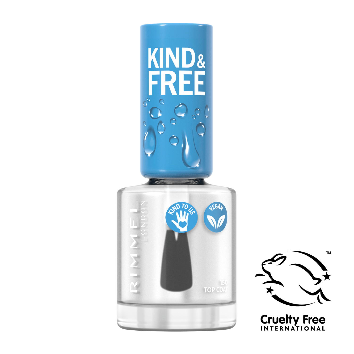 RIMMEL лак для нігтів KIND & FREE 150, 8 мл — фото 1