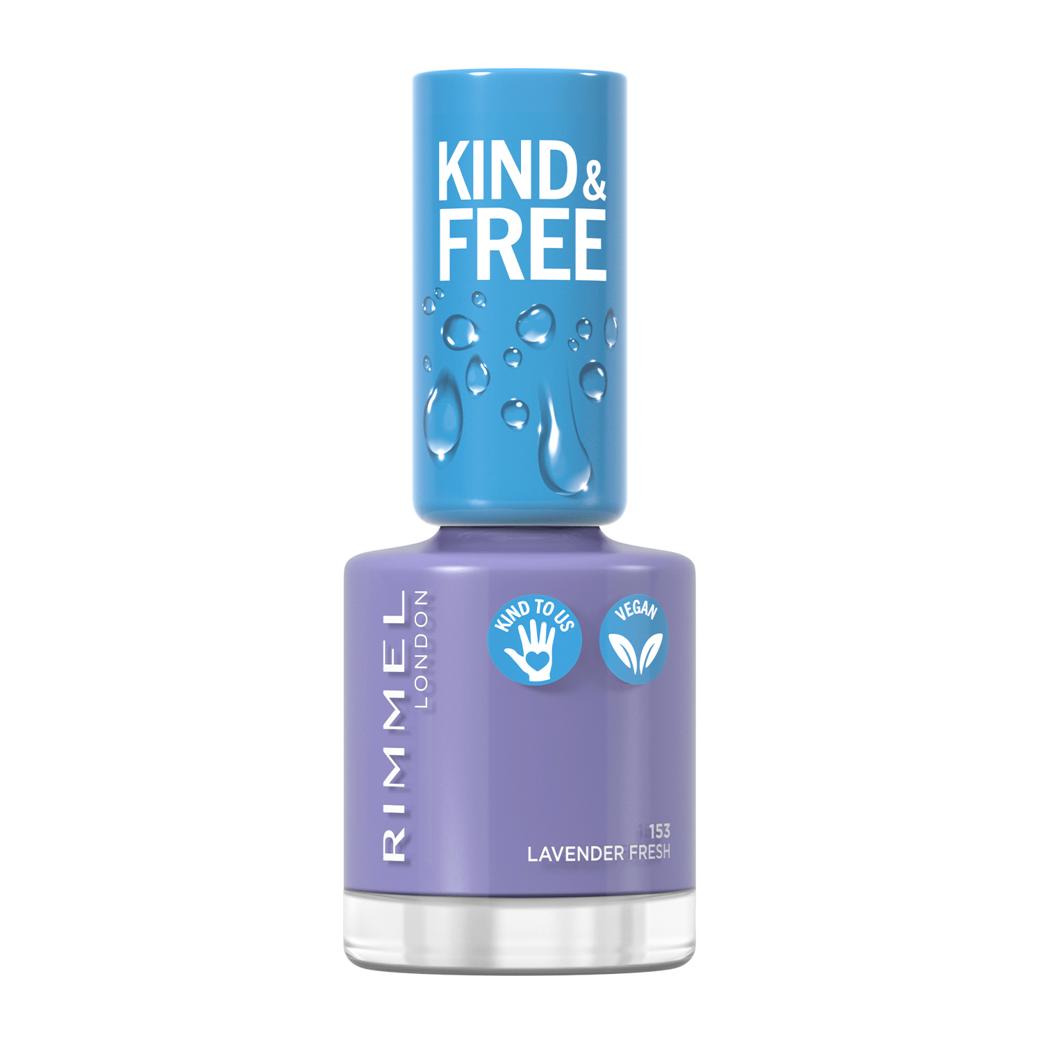 RIMMEL лак для нігтів KIND & FREE 153, 8 мл — фото 1