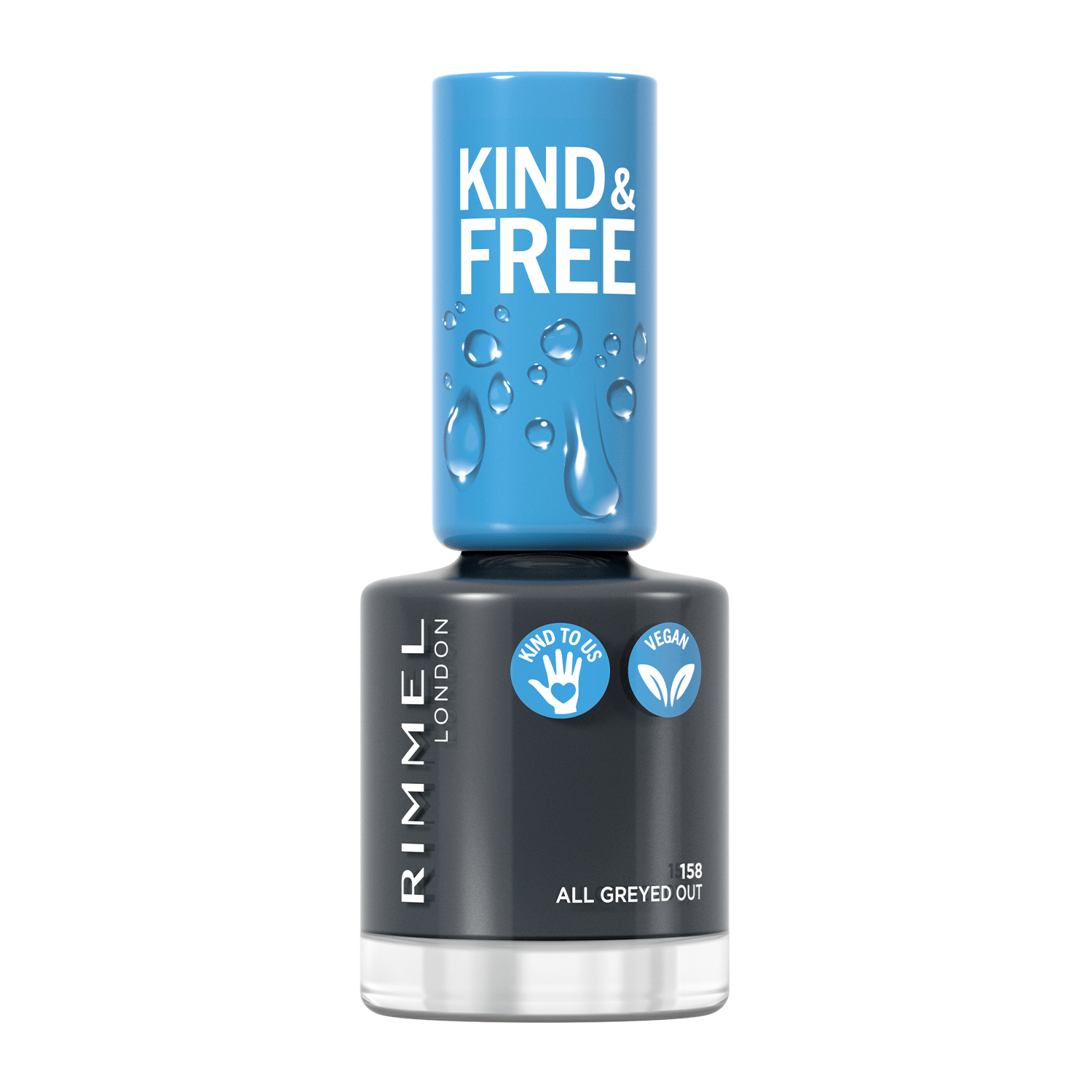 RIMMEL лак для нігтів KIND & FREE 158, 8 мл — фото 1