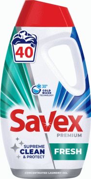 Savex гель для прання автоматичне Premium Fresh, 1800мл