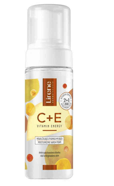 Пінка для вмивання Lirene зволожуюча C+E Vitamin Energy, 150 мл