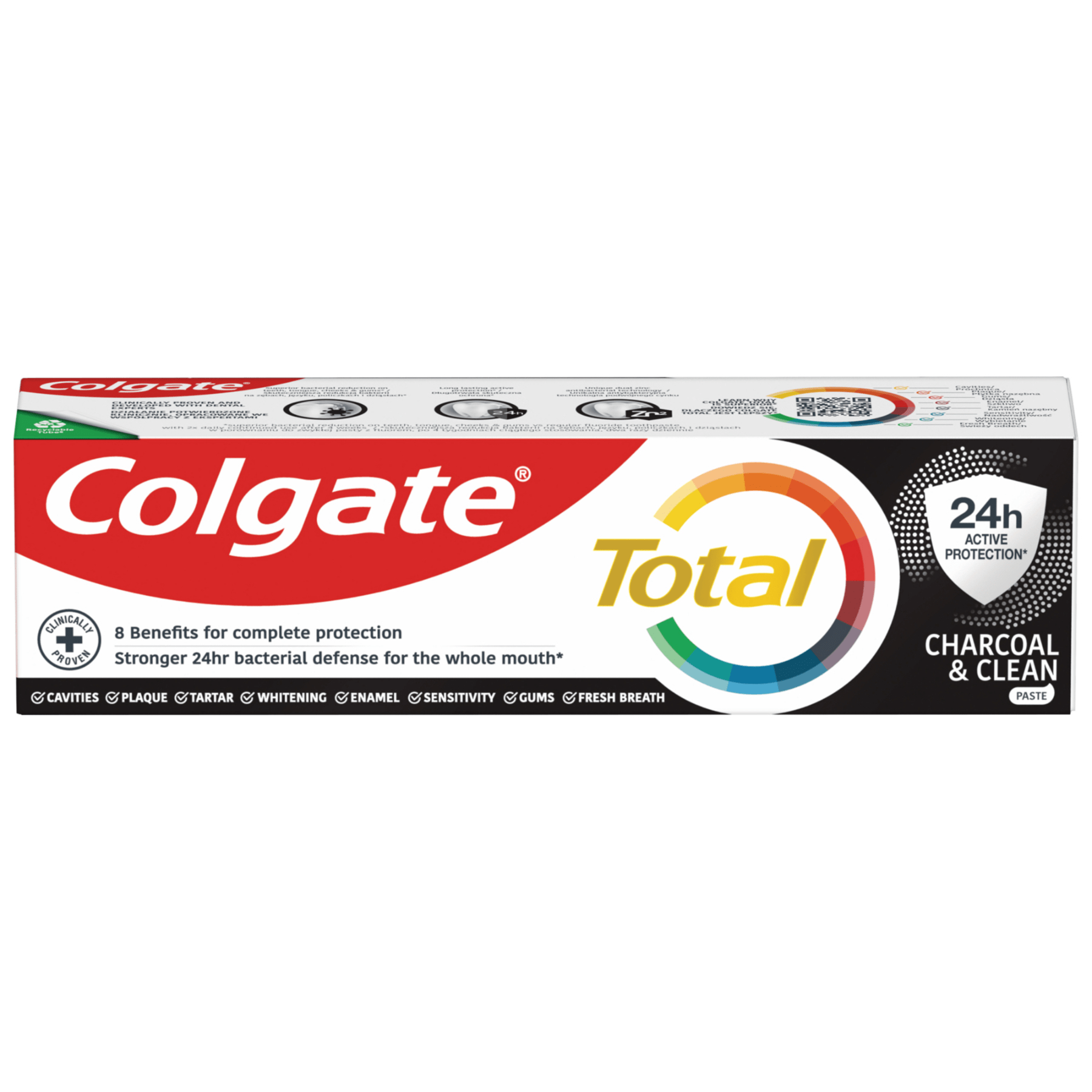 Colgate зубна паста Total 12 Charcoal, 75 мл