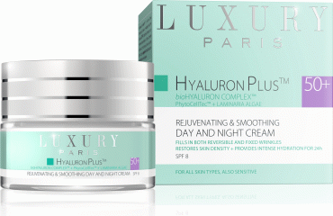 Luxury Paris крем для лица омолаживающий день/ночь 50+ Hyaluron Plus, 50 мл