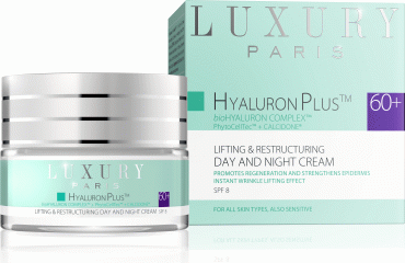 Luxury Paris крем для лица восстанавливающий лифтинг день/ночь 60+ Hyaluron Plus, 50 мл