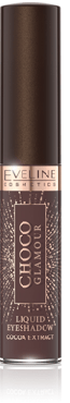 Eveline тени жидкие Choco Glamour матовые водостойкие с экстрактром какао 05, 6.5 мл