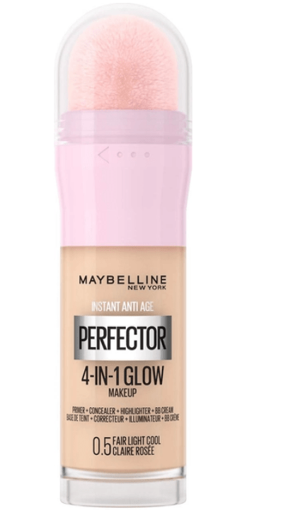 Тональная основа для лица Maybelline New York Instant Perfector Glow 4 в 1 с эффектом сияния № 0.5 Fair Light Cool, 20 мл