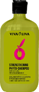 Шампунь для волосся Viva Oliva Фіто зміцнюючий з оливковою та реп'яховою олією, 400 мл