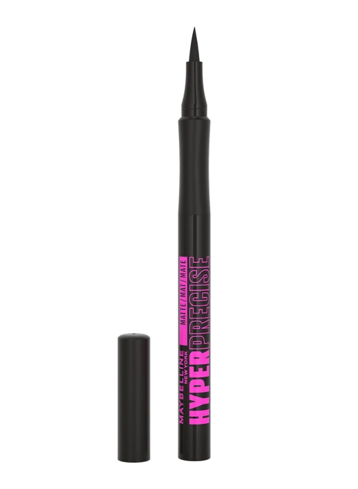 Maybelline підводка-фломастер для очей Hyper Precise матовий чорний, 1 мл