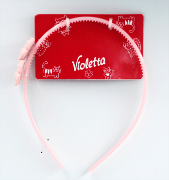 Violetta Ніжний обідок для волосся з бантиком, 1шт фото 2