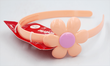 Violetta Нежный детский ободок для волос с цветочком, 1шт фото 3