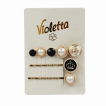 Violetta col. заколки для волосся (затиск+невидимки) артикул  CH-WNT-24-27, 3 штуки