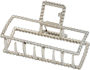 Краб для волосся Violetta col. металевий (CH-WNT-24-43) 1 шт