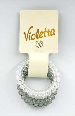 Violetta col. резинки для волос спираль артикул CH-WNT-24-50, 2 штуки фото 1