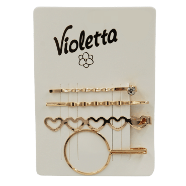 Violetta col. невидимки для волосся артикул  CH-WNT-24-53, 4 штуки