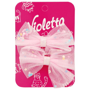Violetta затиски-бантики для волосся дитячі, 2 штуки