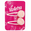 Violetta заколки-хлопавки з пухнастими помпонами, 2 шт.