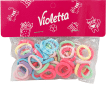 Дитячий набір Violetta яскравих резиночек для волосся 50 шт. 