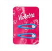 Violetta Дитячі заколки-хлопавки  для волосся з рожевими серцями, 2шт