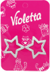 Заколки-хлопушки для волос детские Violetta звездочки 2 шт