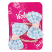Violetta заколочки для волосся дитічі з бантиками в клітинку, 2 штуки
