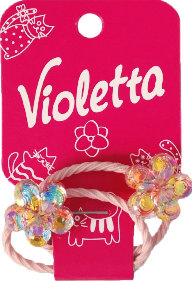 Violetta резинки для волос детские с цветочными элементами 2 шт.