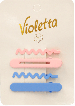 Violetta col. затиски для волосся колір в асортименті  артикул  CH-WNT-24-78, 4 штуки