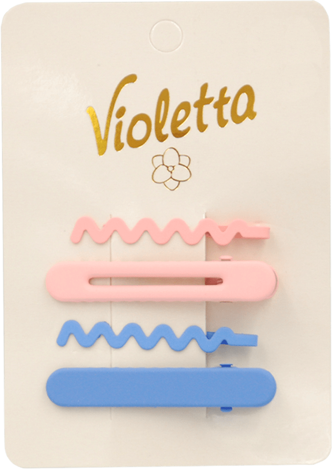 Затиски для волосся Violetta col. (CH-WNT-24-78) 4 шт (колір в асортименті)