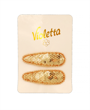 Violetta col. заколки-хлопавки для волосся артикул  CH-WNT-24-81, 2 штуки