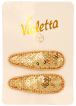 Заколки-хлопавки для волосся Violetta col. арт. (CH-WNT-24-81) 2 шт.