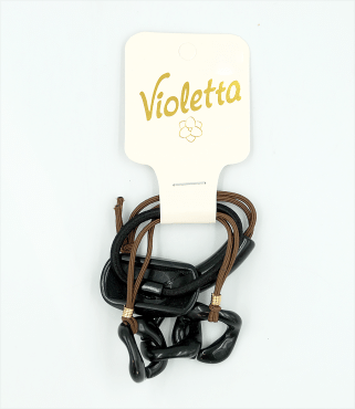 Violetta col. резинки для волосся з прикрасою артикул  CH-WNT-24-84, 3 штуки