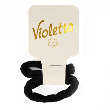Violetta резинки для волосся чорні , 2 штуки