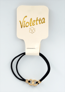 Violetta col. резинка для волос с украшением артикул CH-WNT-24-87, 1 штука