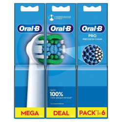 Насадки для электрической зубной щётки ORAL-B BRAUN Pro Precision Clean, 6 шт