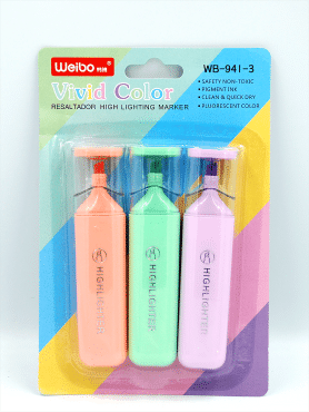 Набор разноцветных маркеров 3шт Vivid Color, 1 набор