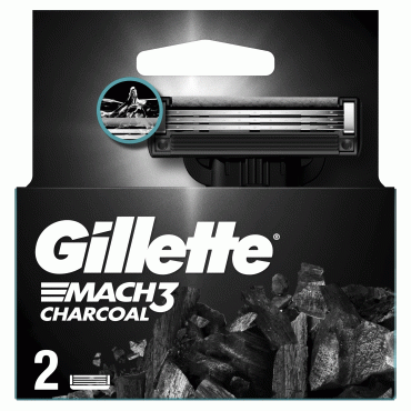 Gillette Mach3 Charcoal сменные кассеты 2шт, 3 лезвия фото 10