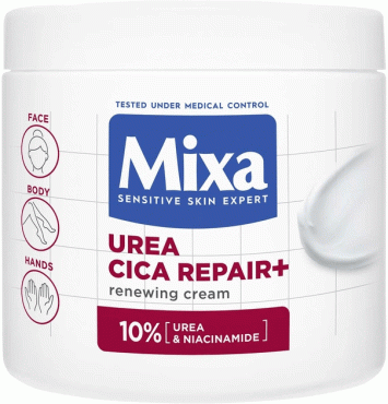 Mixa крем для лица, тела, рук с урией Urea Cica Repair, 400мл