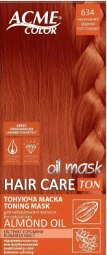 Маска для волосся тонуюча Рябина Acme Color TON Oil Mask №634 Насичений мідний