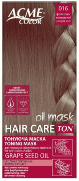 Маска для волосся тонуюча Рябина Acme Color TON Oil Mask №016 Фіолетово-попелястий