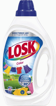 Losk гель для стирки по автомат Цвет, 990мл