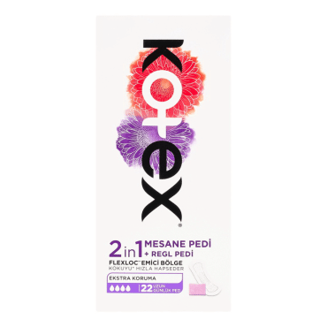 Щоденні прокладки Kotex 2в1 Extra Protect, 22 шт