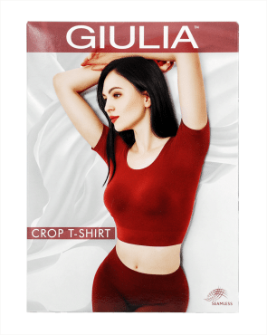 Giulia укороченная футболка CROP T-SHIRT, размер S/M, nero