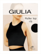 Giulia топ в рубчик HALTER TOP RIB, размер L/XL, nero фото 1