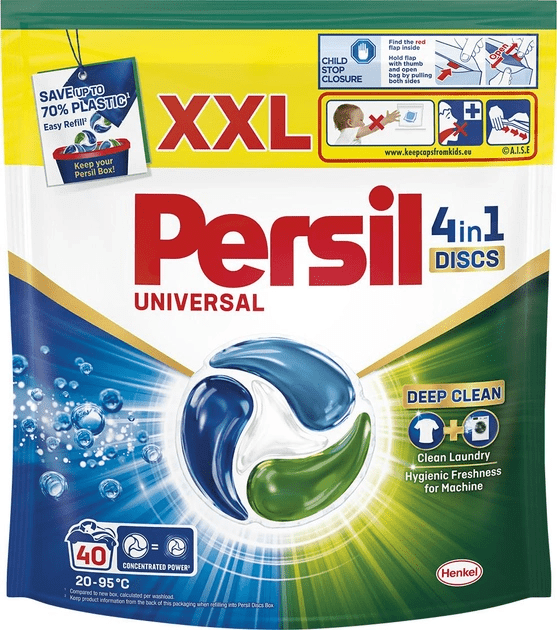 Диски для прання Persil 4in1 Discs Universal Deep Clean 40 шт
