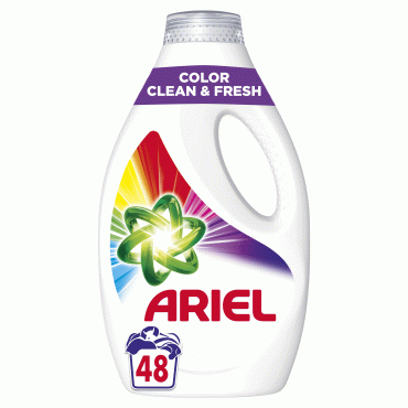 Ariel засіб для прання рідкий ЗМС Чистота та Свіжість Для кольорового, 2.4л