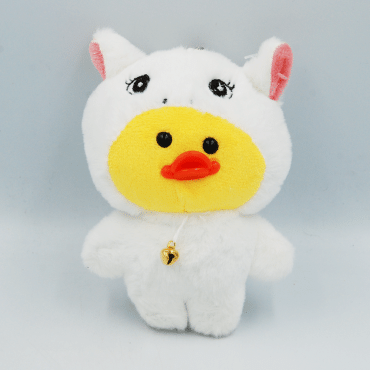 Брелок м`який Каченя в костюмі єдинорога, 1шт