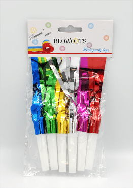 Свистунець для вечірок Blowouts, 6 штук в упаковці фото 1