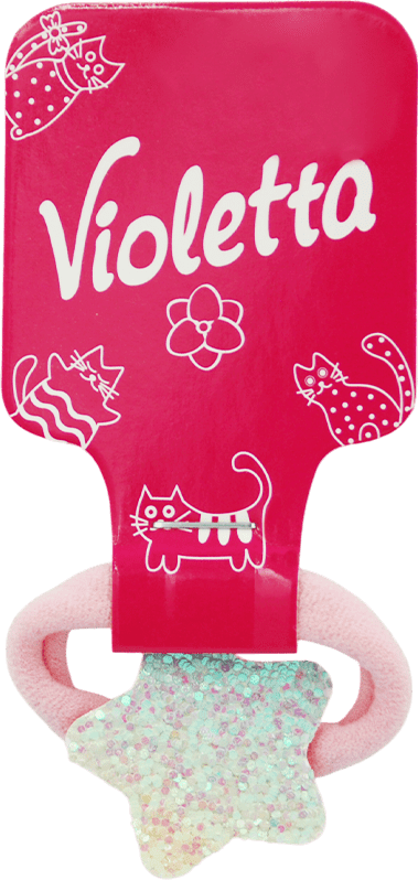 Резинка для волосся Violetta дитяча з зіркою 1 шт