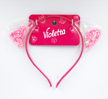 Violetta ободок для волос детский с ушками 