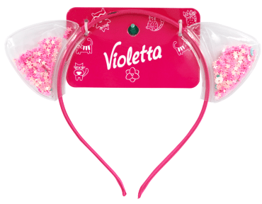 Ободок для волос детский Violetta с ушками Кошачьи ушки 1 шт