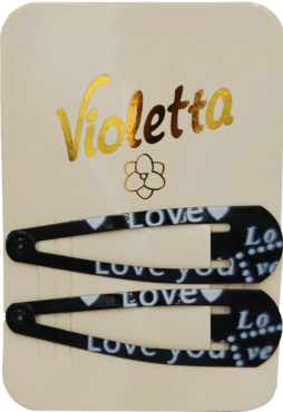 Заколки-хлопавки для волосся Violetta col. (CH-WNT-24-96) 2 шт